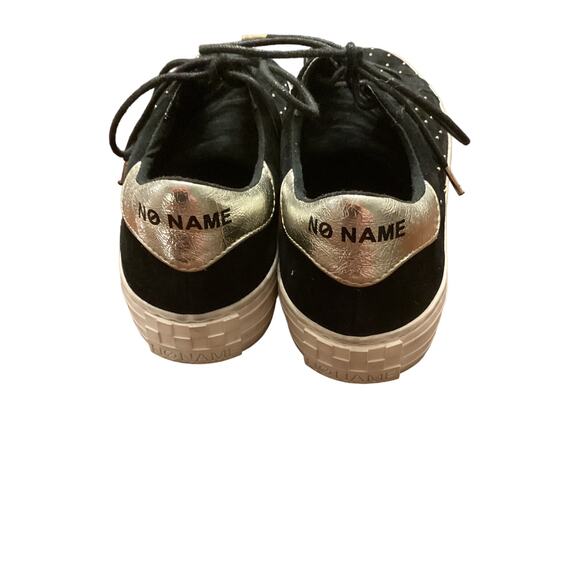 Anthropologie No Name black suede Sz 39 studded trainers - Picture 4 of 8